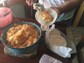 Preparing tacos dorados2